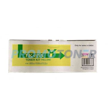 KYOCERA MITA TK-855 TK-855Y YELLOW TONER - 18000 PAGES FOR TASKALFA 400CI