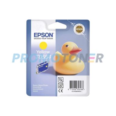 EPSON T0554 C13T05544010 YELLOW INK - 290 PAGES FOR STYLUS PHOTO R240