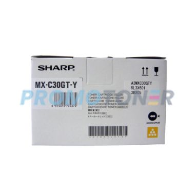 SHARP MX-C30GTY YELLOW TONER - 6000 PAGES FOR MX-C250F