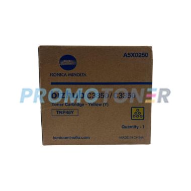 KONICA MINOLTA TNP48 TNP-48Y YELLOW TONER - 10000 PAGES FOR BIZHUB C3350