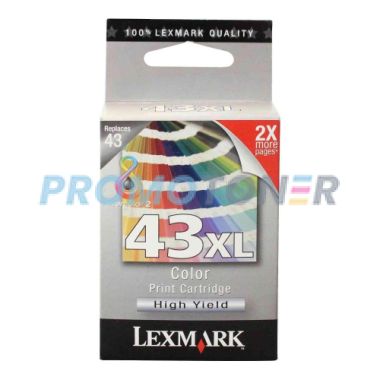 LEXMARK 43XL 18Y0143E COLOR INK - 500 PAGES FOR P-350