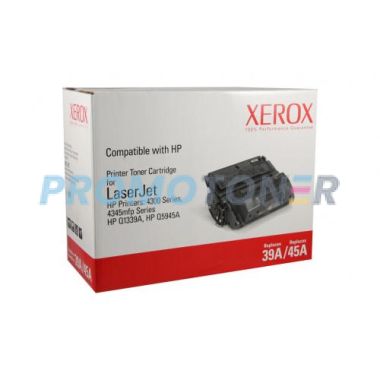 XEROX 003R99615 39A 45A BLACK TONER REPLACEMENT FOR HP LASERJET 4300 - 19800 PAGES