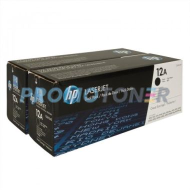 HP 12A Q2612AD BLACK TONER - 4000 PAGES FOR LASERJET 1010