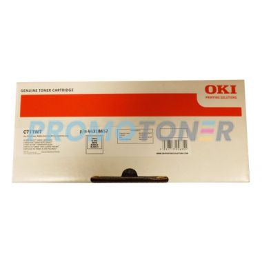 OKI 44318657 WHITE TONER - 6000 PAGES FOR C711WT
