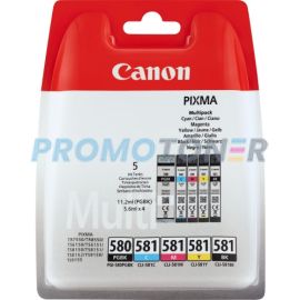 CANON PGI-580 CLI-581 2078C006 CMYK INK - 1705 B/W PAGES FOR PIXMA TR7550