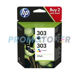 HP 303 3YM92AE BLACK / COLOR INK - 200 B/W PAGES FOR ENVY INSPIRE 7221E