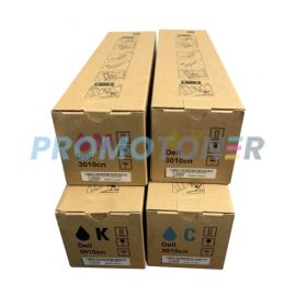 Dell 3010 Toner CMYK Pack of 4