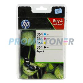 HP 364 N9J73AE CMYK INK - 250 B/W PAGES FOR C410A