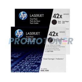 HP 42X Dualpack Toner Black 2 Pack