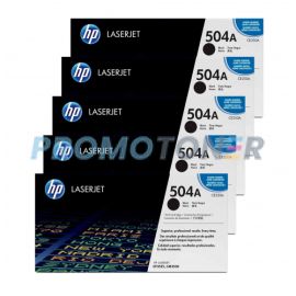 HP 504A Toner Black 5 Pack