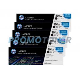 HP 304A Dualpack Toner Black 5 Pack