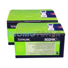 Lexmark 802H Toner Black 2 Pack