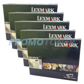 Lexmark X651DE Corp Toner Black 25K 5 Pack
