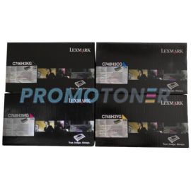 Lexmark C748 Corporate Toner Cartridge CMYK Pack of 4