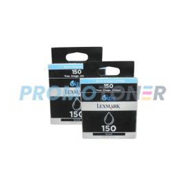 Lexmark No 150 Ink Cartridge Black Pack Of 2