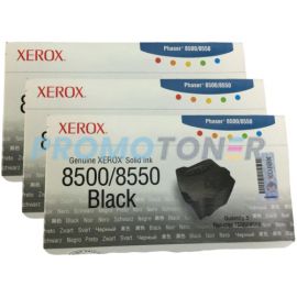 Xerox Phaser 8500 8550 Solid Ink Black Pack Of 3