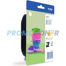 BROTHER LC-221 LC221YBP YELLOW INK - 260 PAGES FOR DCP-J562DW