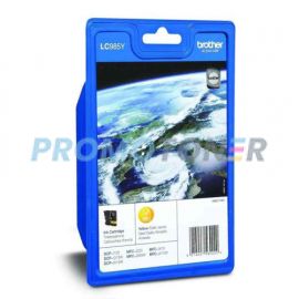 BROTHER LC-985 LC-985YBP YELLOW INK - 260 PAGES FOR DCP-J125
