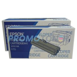 Epson EPL-6200 Developer Cartridge Black High Yield Pack Of 2