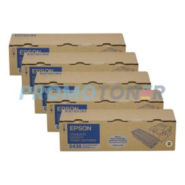 Epson 0436 Toner Cartridge Black Pack Of 5