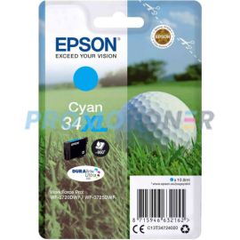EPSON 34XL C13T34724020 CYAN INK - 950 PAGES FOR WORKFORCE PRO WF-3725DWF