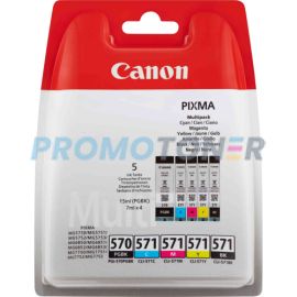 CANON PGI-570 CLI-571 0372C004 BLACK / COLOR INK - 641 COLOR PAGES FOR PIXMA MG5740