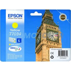 EPSON T7034 C13T70344010 YELLOW INK - 800 PAGES FOR WORKFORCE PRO WP-4015DN