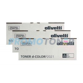 Olivetti D-color P2021 Toner Black Pack Of 3