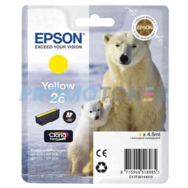 EPSON 26 C13T26144010 YELLOW INK - 300 PAGES FOR EXPRESSION PREMIUM XP-520