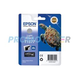 EPSON T1577 C13T15774010 LIGHT BLACK INK - 940 PAGES FOR STYLUS PHOTO R3000