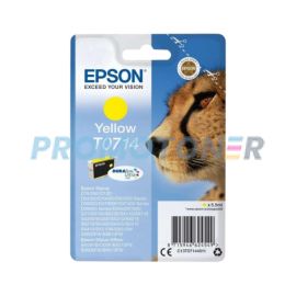 EPSON T0714 C13T07144011 YELLOW INK - 450 PAGES FOR STYLUS D78