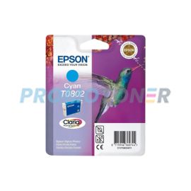 EPSON T0802 C13T08024011 CYAN INK - 665 PAGES FOR STYLUS PHOTO P50
