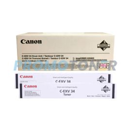 Canon C-EXV34 Toner Toner and Drum Black Pack of 3