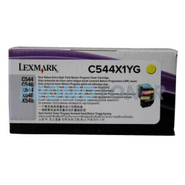 LEXMARK C544X1YG YELLOW TONER - 4000 PAGES FOR C-544N
