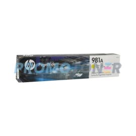 HP 981A J3M70A YELLOW INK - 6000 PAGES FOR PAGEWIDE ENTERPRISE COLOR 556DN