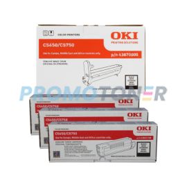 Oki C5650 Toner and Drum Black Pack of 4