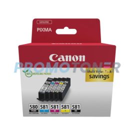 CANON PGI-580 CLI-581 2078C008 CMYK INK - 1705 B/W PAGES FOR PIXMA TR7550