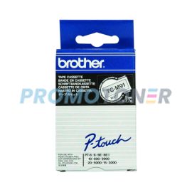 BROTHER TC TC-M91 BLACK ON CLEAR-MATT TAPE CASSETTE FOR PT-10