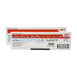 Okidata MB491 Toner Cartridge Black Pack Of 2