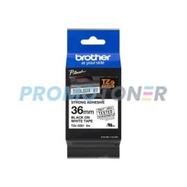 BROTHER TZE-S261 BLACK ON WHITE P-TOUCH TAPE FOR PT-3600