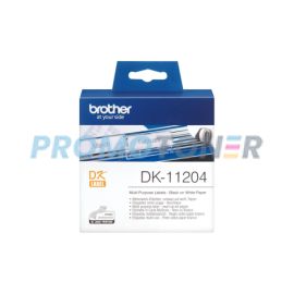 BROTHER DK-11204 BLACK ON WHITE LABELS FOR QL-500