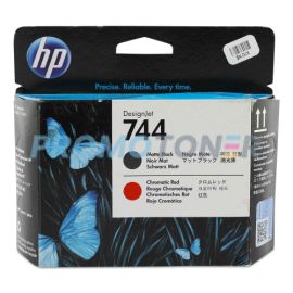 HP 744 F9J88A MATTE BLACK AND CHROMATIC RED INK FOR DESIGNJET Z2600 24-IN POSTSCRIPT