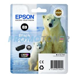 EPSON 26XL C13T26314012 FOTOGRAFICZNY CZARNY TUSZ - 400 STRON DO EXPRESSION PREMIUM XP-520