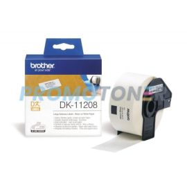 BROTHER DK-11208 BLACK ON WHITE LABELS FOR QL-500