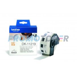 BROTHER DK-11219 BLACK ON WHITE LABELS FOR QL-500
