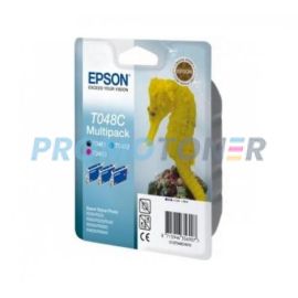 EPSON T048C C13T048C4020 BLACK / COLOR INK - 860 COLOR PAGES FOR STYLUS PHOTO R200