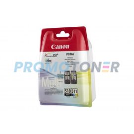 CANON PG-510 CL-511 2970B011 BLACK / COLOR INK - 244 COLOR PAGES FOR PIXMA IP2702