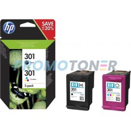HP 301 N9J72AE CMYK INK - 165 COLOR PAGES FOR DESKJET 1000
