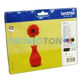 BROTHER LC-121VALBPDR BLACK / COLOR INK - 300 PAGES FOR DCP-J132W