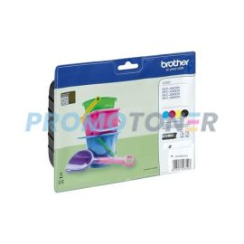 BROTHER LC-221 LC221VALBPDR CMYK INK - 260 B/W PAGES FOR DCP-J562DW